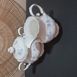 Vintage Winterling Renaissance II Sugar Bowl With Lid And Creamer.